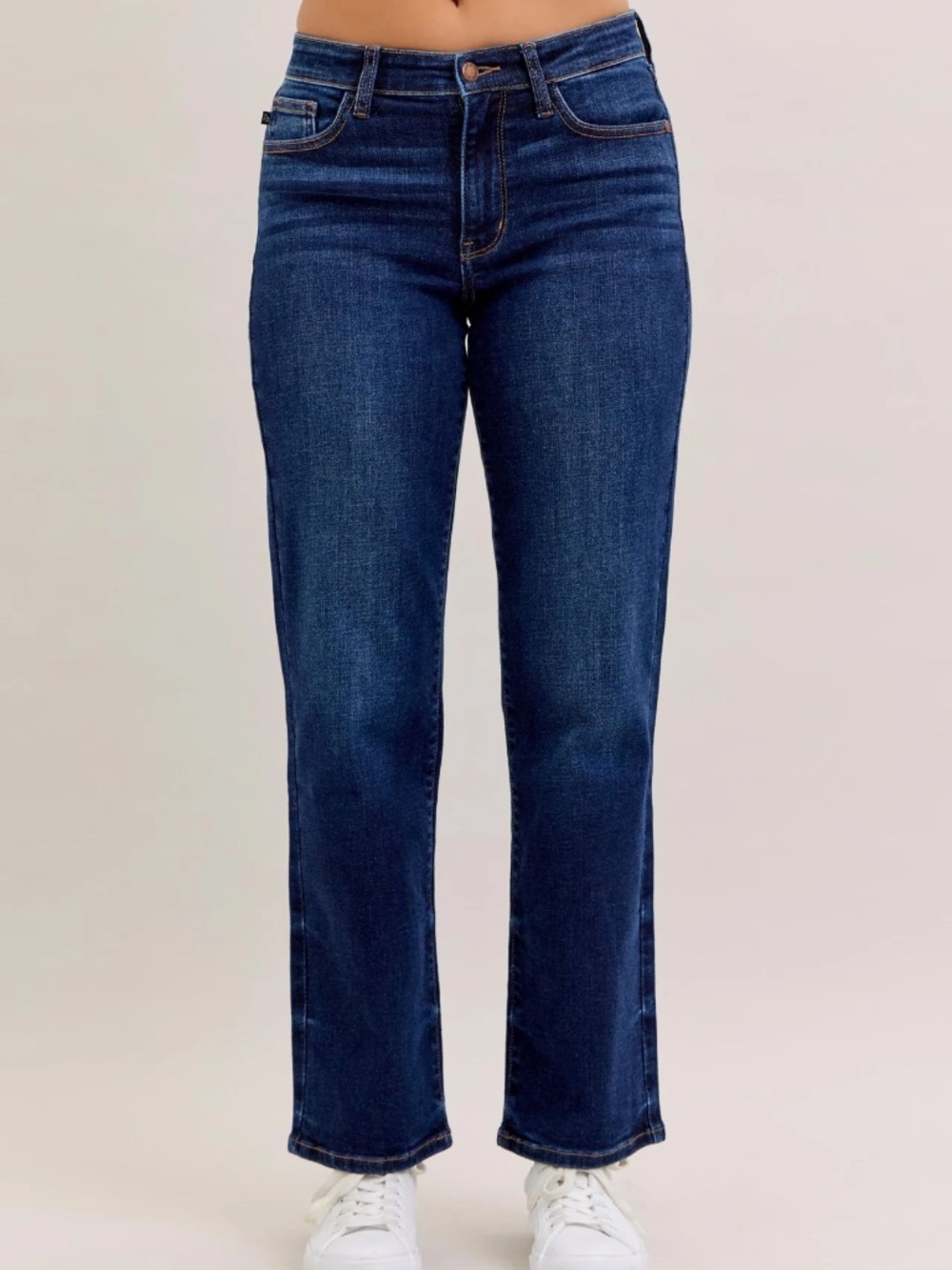 JUDY BLUE CLASSIC DARK WASH MID RISE STRAIGHT